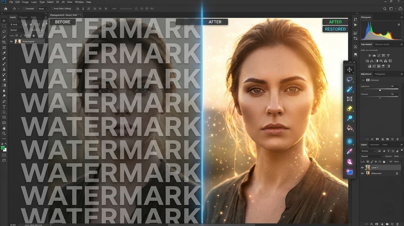 How to remove a watermark from an image